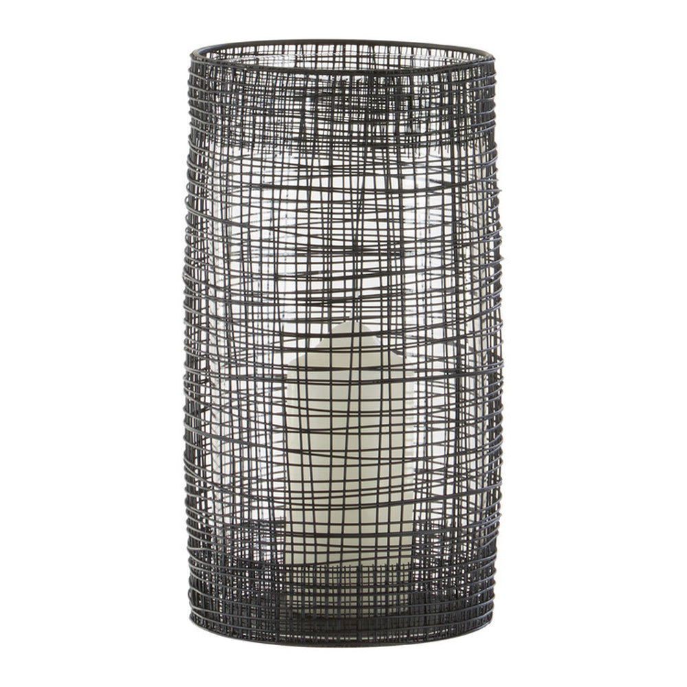 Olivias Lantern Toni Black Cylindrical Large