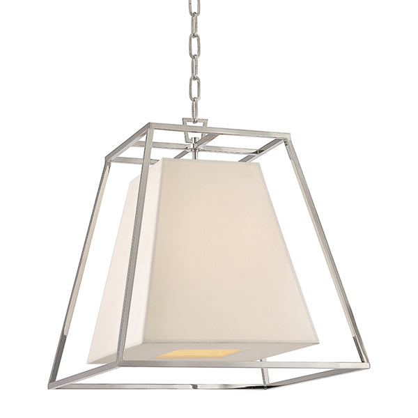 Product photograph of Hudson Valley Lighting Kyle Polished Nickel 4 Light Pendant from Olivia's