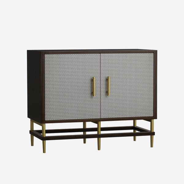 Product photograph of Andrew Martin Reuben Sideboard Black Grey from Olivia's