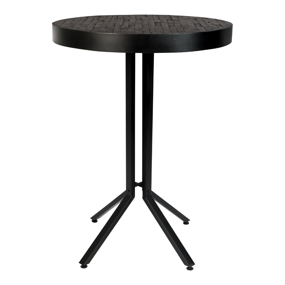 Olivias Nordic Living Collection Mikkel Round Bar Table In Black