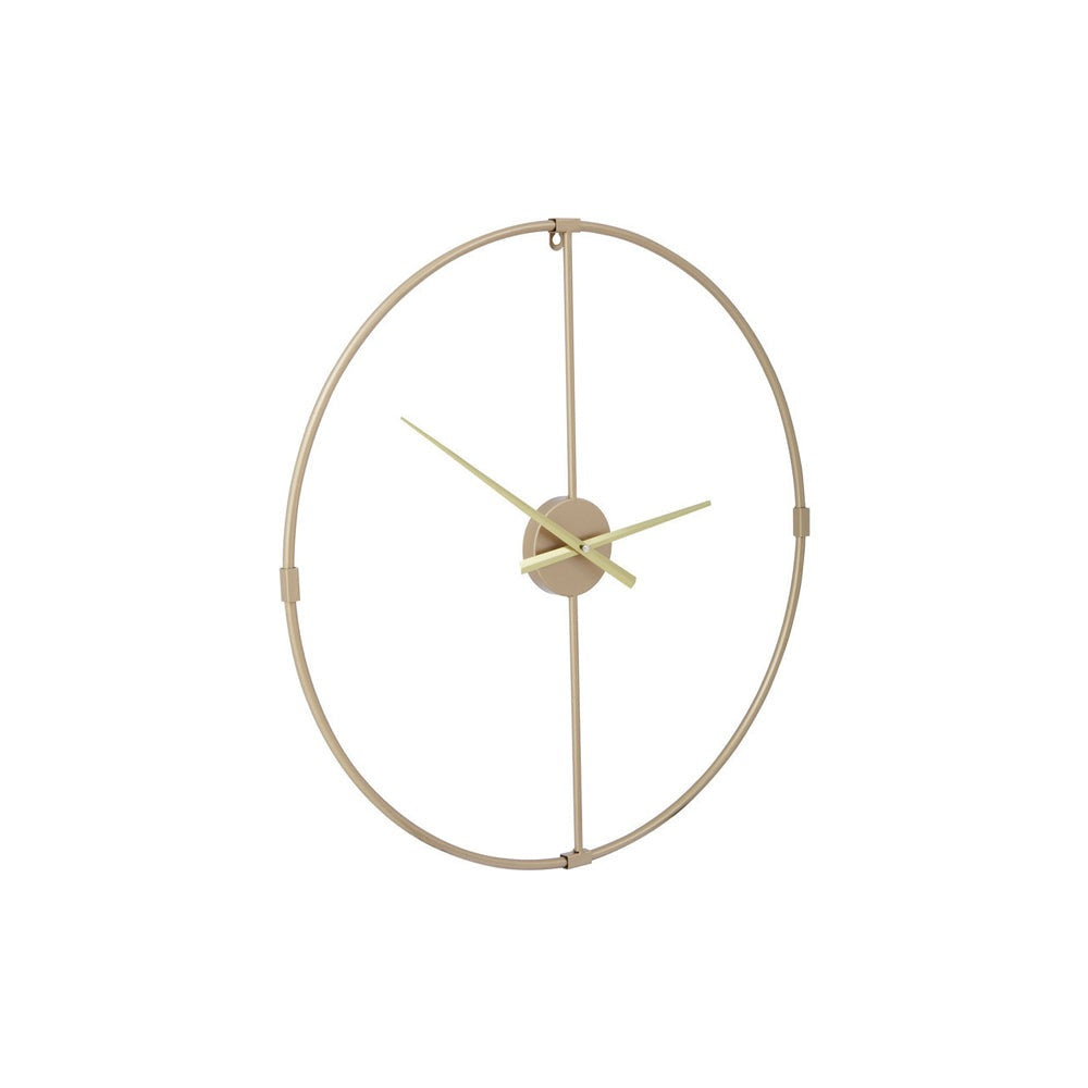 Product photograph of Olivia S Boutique Hotel Collection - Gold Round Wall Clock from Olivia's