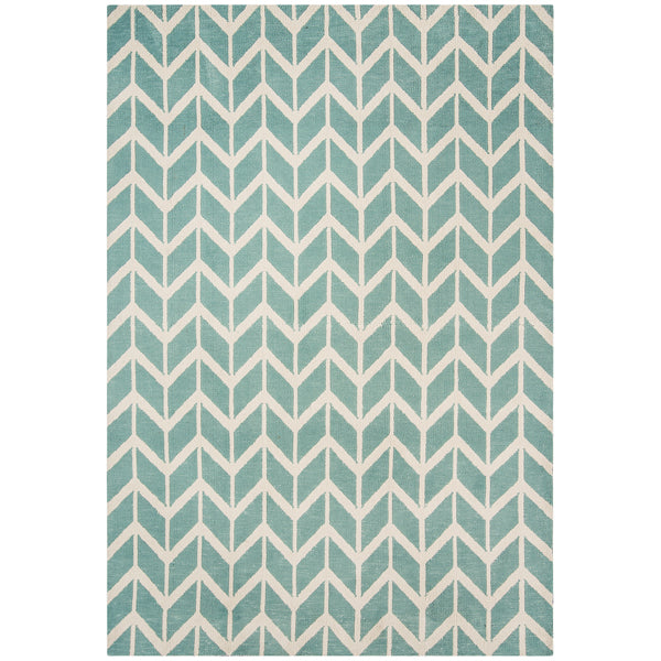 Asiatic Carpets Arlo Machine Knitted Rug Chevron Blue 100 X 150cm