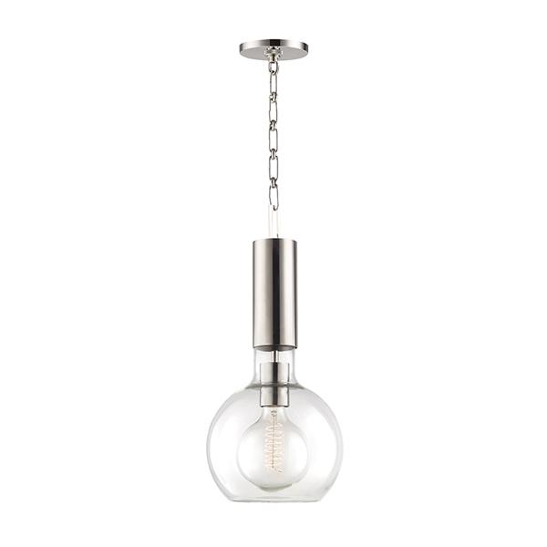 Product photograph of Hudson Valley Lighting Raleigh Steel 1 Light Small Pendant Outlet from Olivia's