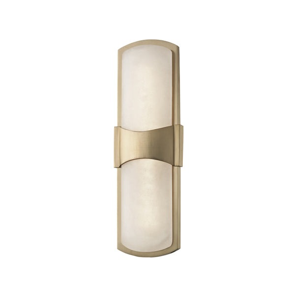 Product photograph of Hudson Valley Lighting Small Valencia Steel Led Wall Sconce In Aged Brass from Olivia's