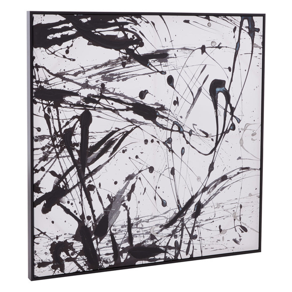 Product photograph of Olivia S Black And White Abstract Wall Art from Olivia's