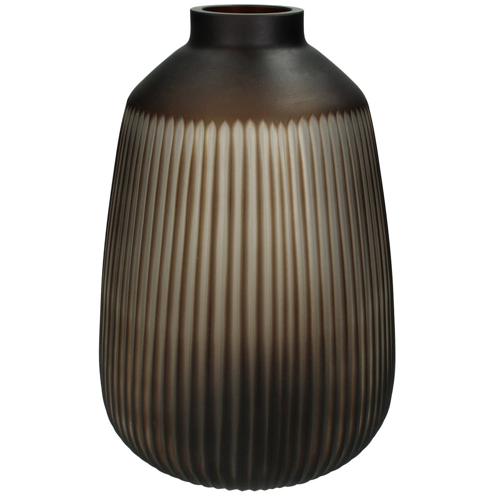 Product photograph of Libra Calm Neutral Collection - Cantelupe Brown Glass Vase Tall from Olivia's.