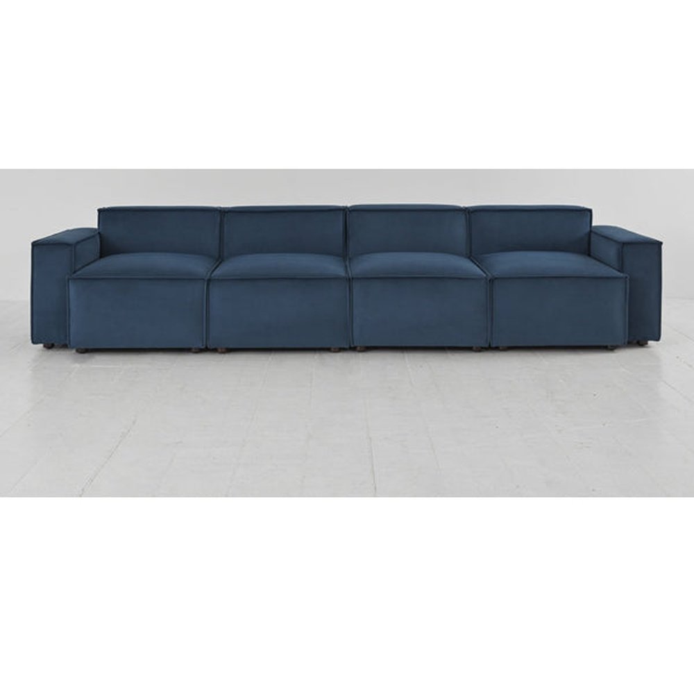 Swyft Model 03 Velvet Teal Configuration 5 Sofa