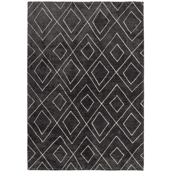 Asiatic Carpets Nomad Table Tufted Rug Dark Grey 200 X 290cm