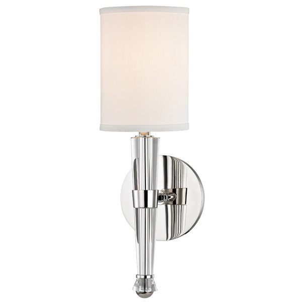 Product photograph of Hudson Valley Lighting Volta Steel 1 Light Wall Sconce from Olivia's