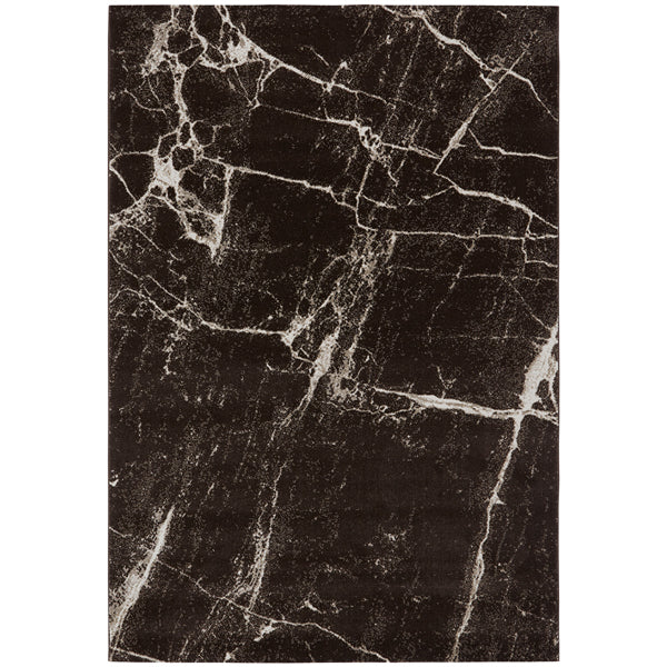 Asiatic Carpets Cosmos Machine Woven Rug Black Marble 120 X 170cm