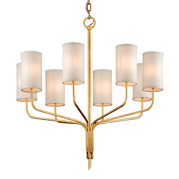 Product photograph of Hudson Valley Lighting Juniper Hand-worked Iron 8lt Chandelier from Olivia's