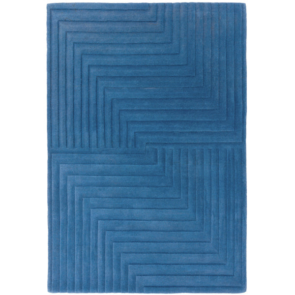 Asiatic Carpets Form Hand Tufted Rug Blue 160 X 230cm