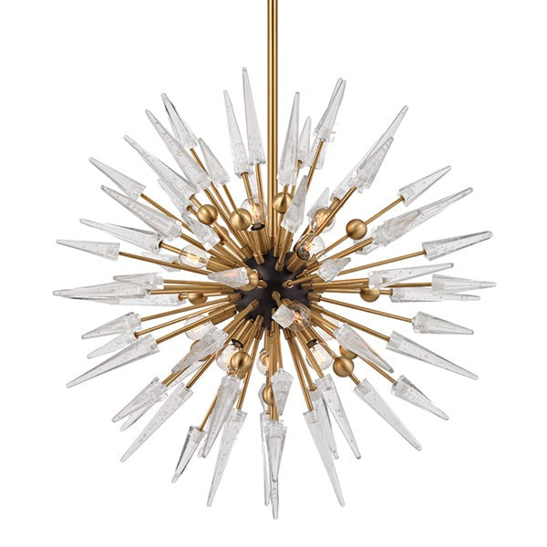 Product photograph of Hudson Valley Lighting Sparta Steel 12 Light Chandelier from Olivia's