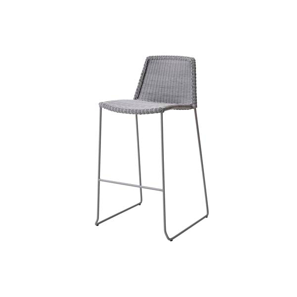 Product photograph of Cane-line Breeze Bar Chair Light Grey from Olivia's
