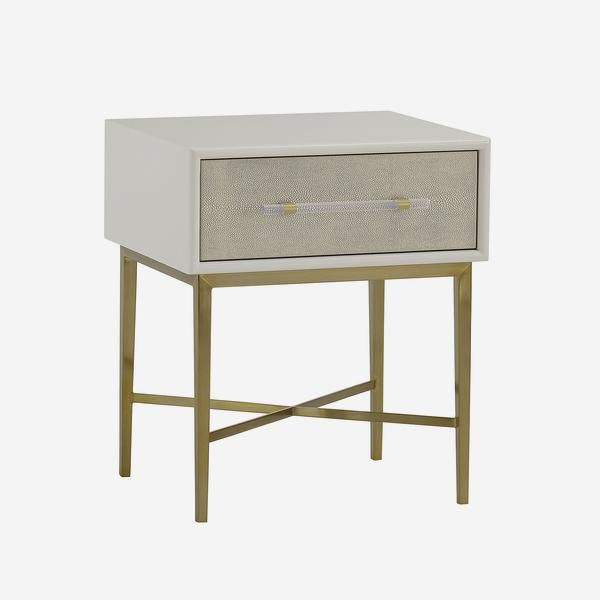 Andrew Martin Alice Bedside Table White