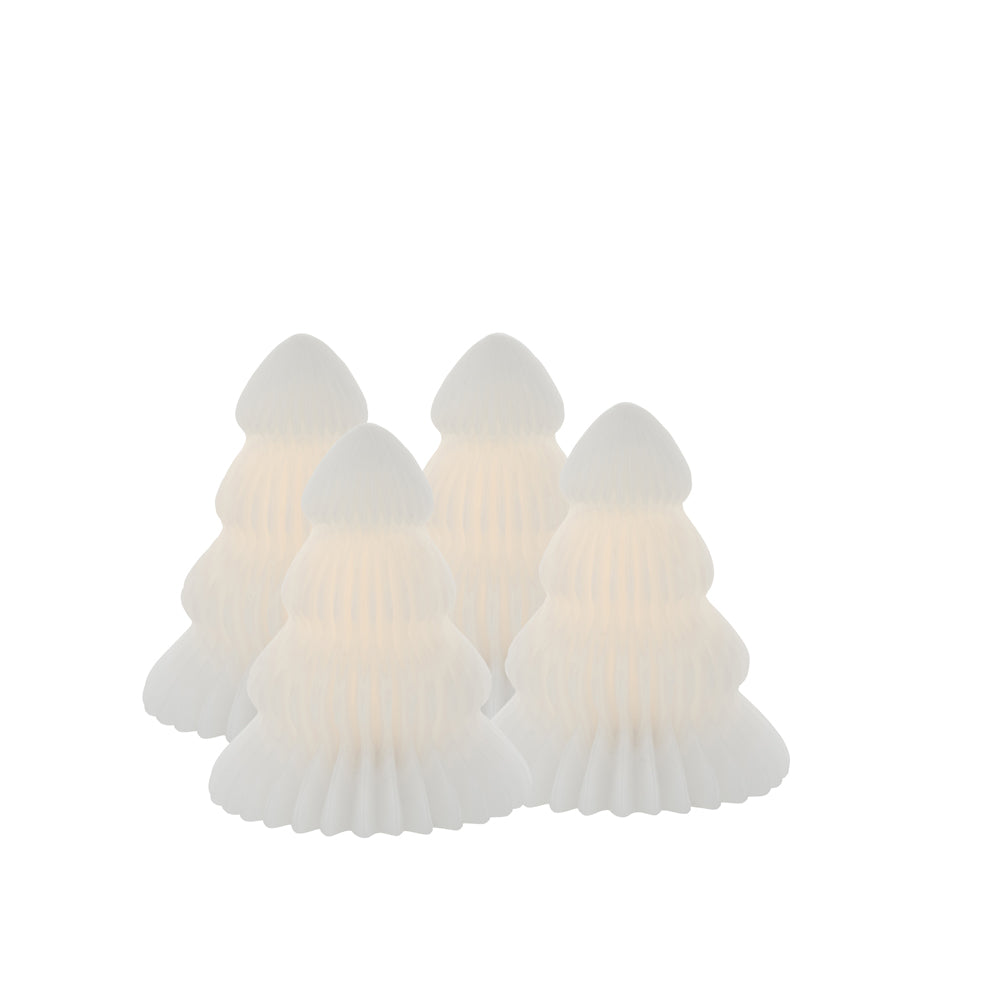 Product photograph of Claire Set Of 4 Mini Christmas Trees In White from Olivia's.