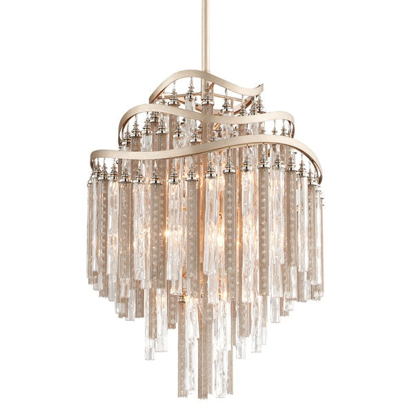 Product photograph of Hudson Valley Lighting Chimera Hand-worked Iron 7lt Pendant from Olivia's