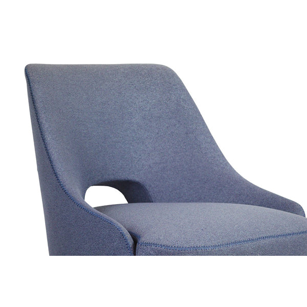 Product photograph of Olivia S Claude Blue Armchair from Olivia's.