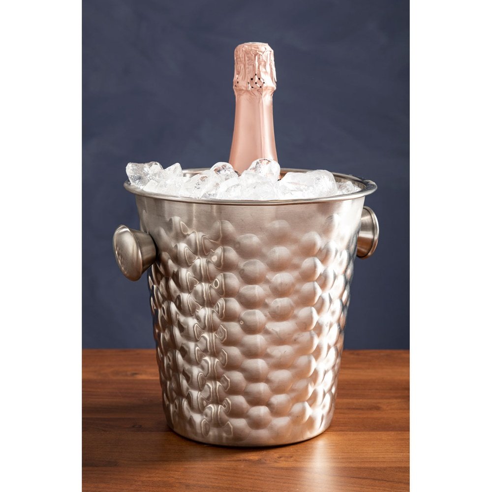 Product photograph of Olivia S Textured Ice Bucket Silver from Olivia's.