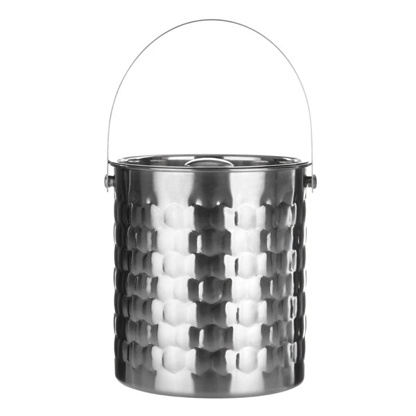 Product photograph of Olivia S Textured Pale Ice Bucket Silver from Olivia's