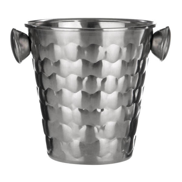 Product photograph of Olivia S Textured Ice Bucket Silver from Olivia's