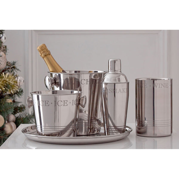Product photograph of Olivia S Chill Wine Bucket Silver from Olivia's.