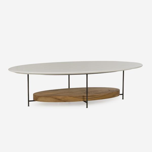 Product photograph of Andrew Martin Olivia Coffee Table White Lacquer from Olivia's