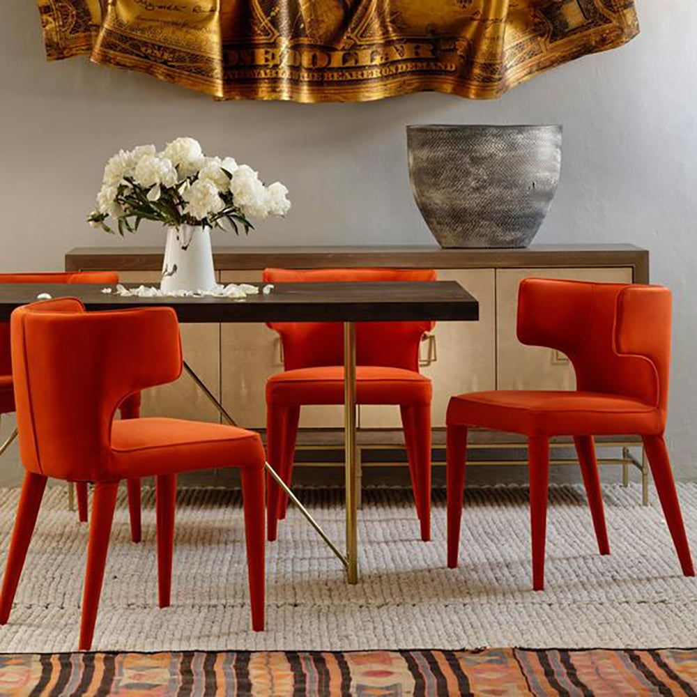Product photograph of Andrew Martin Juno Occasional Chair Orange from Olivia's.