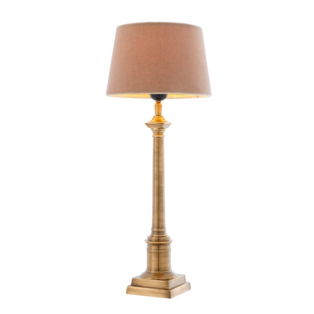 Eichholtz Cologne S Table Lamp Antique Brass Finish Inc Shade