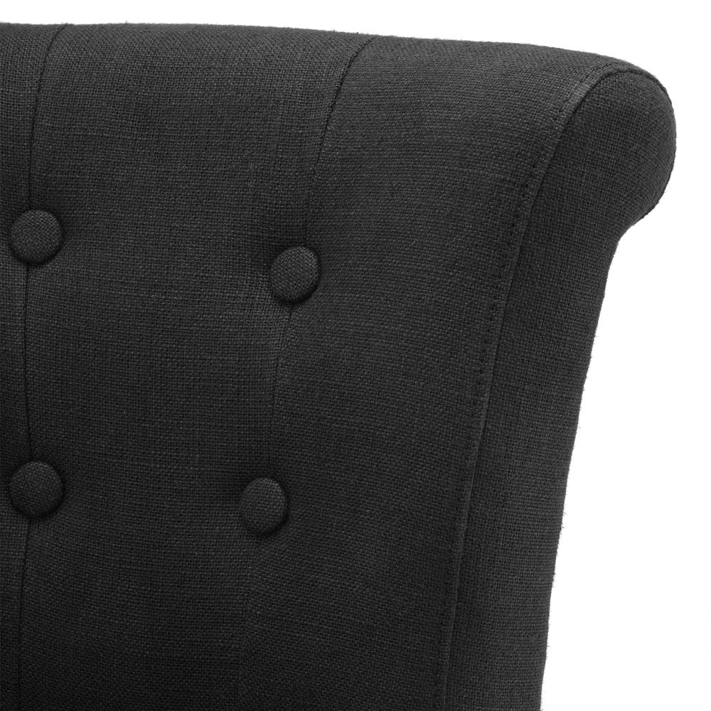 Product photograph of Eichholtz Key Largo Dining Chair Linen Black from Olivia's.