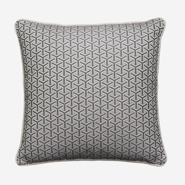 Product photograph of Andrew Martin Monte Cushion Storm from Olivia's