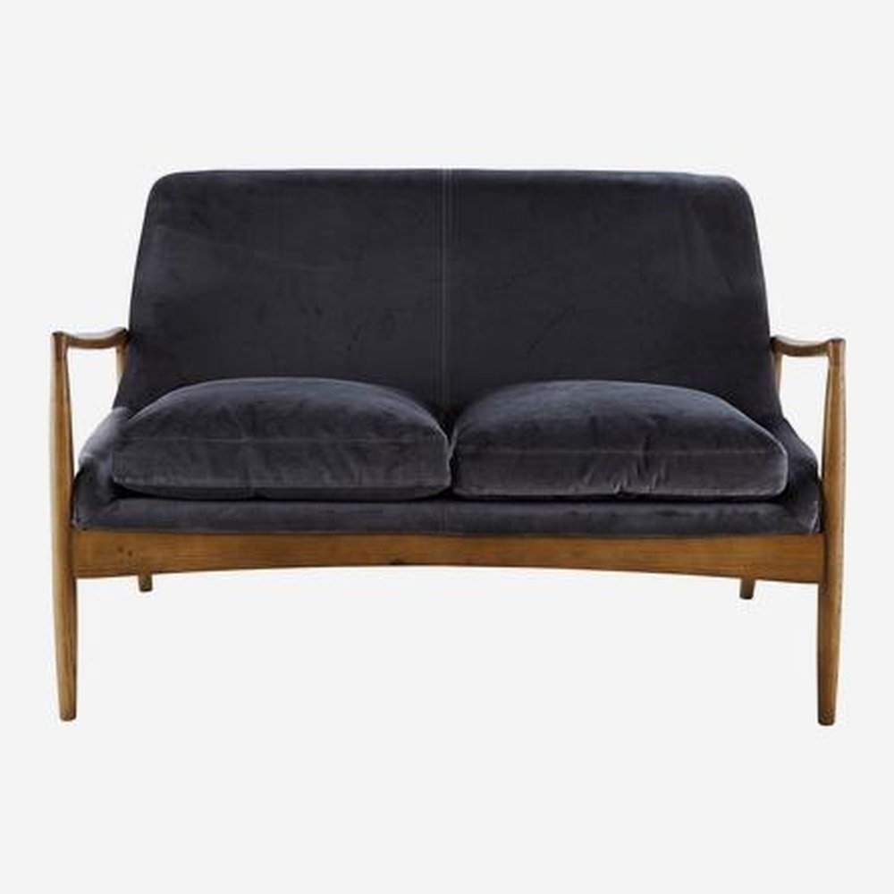 Product photograph of Andrew Martin 2 Seater Crispin Sofa Grey from Olivia's.