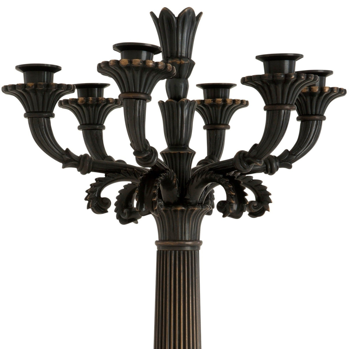 Product photograph of Eichholtz Jefferson Candle Holder Gunmetal Bronze from Olivia's.