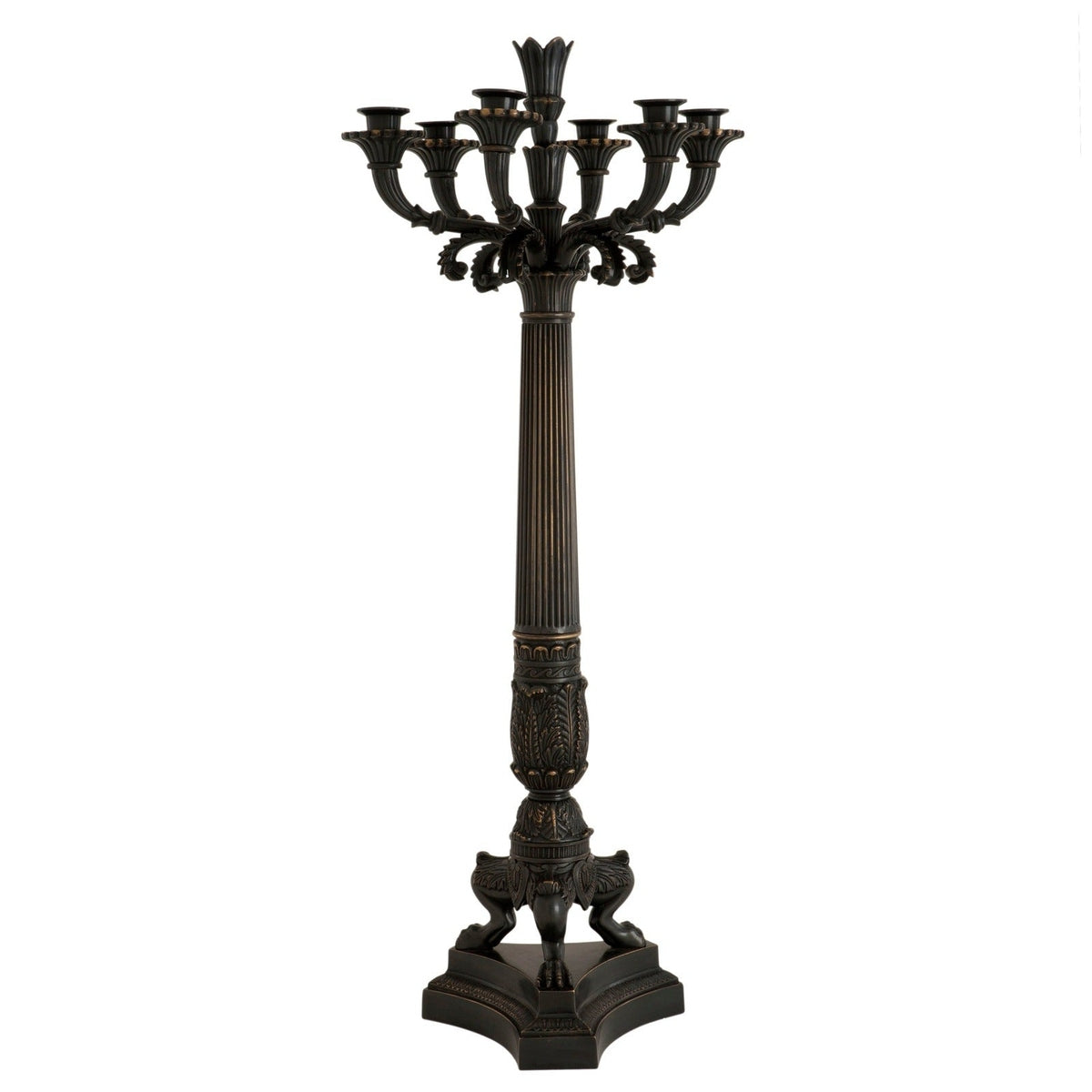 Product photograph of Eichholtz Jefferson Candle Holder Gunmetal Bronze from Olivia's.