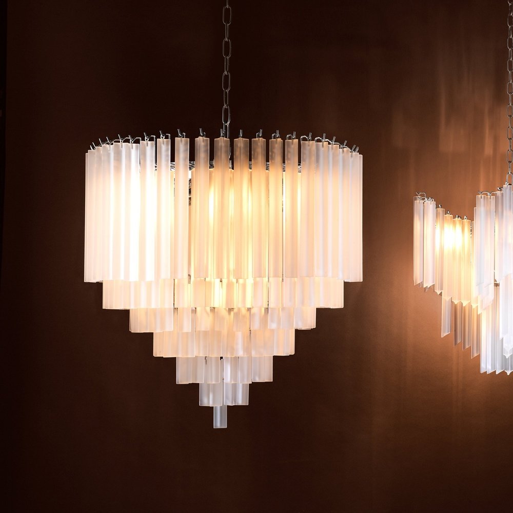 Product photograph of Eichholtz Nova Chandelier Frosted Glass from Olivia's.