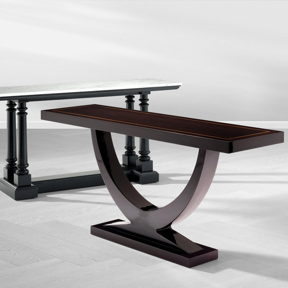 Product photograph of Eichholtz Umberto Console Table Eucalyptus Veneer from Olivia's.