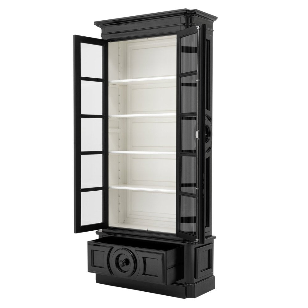 Product photograph of Eichholtz Grand Royale Cabinet Black Finish from Olivia's.