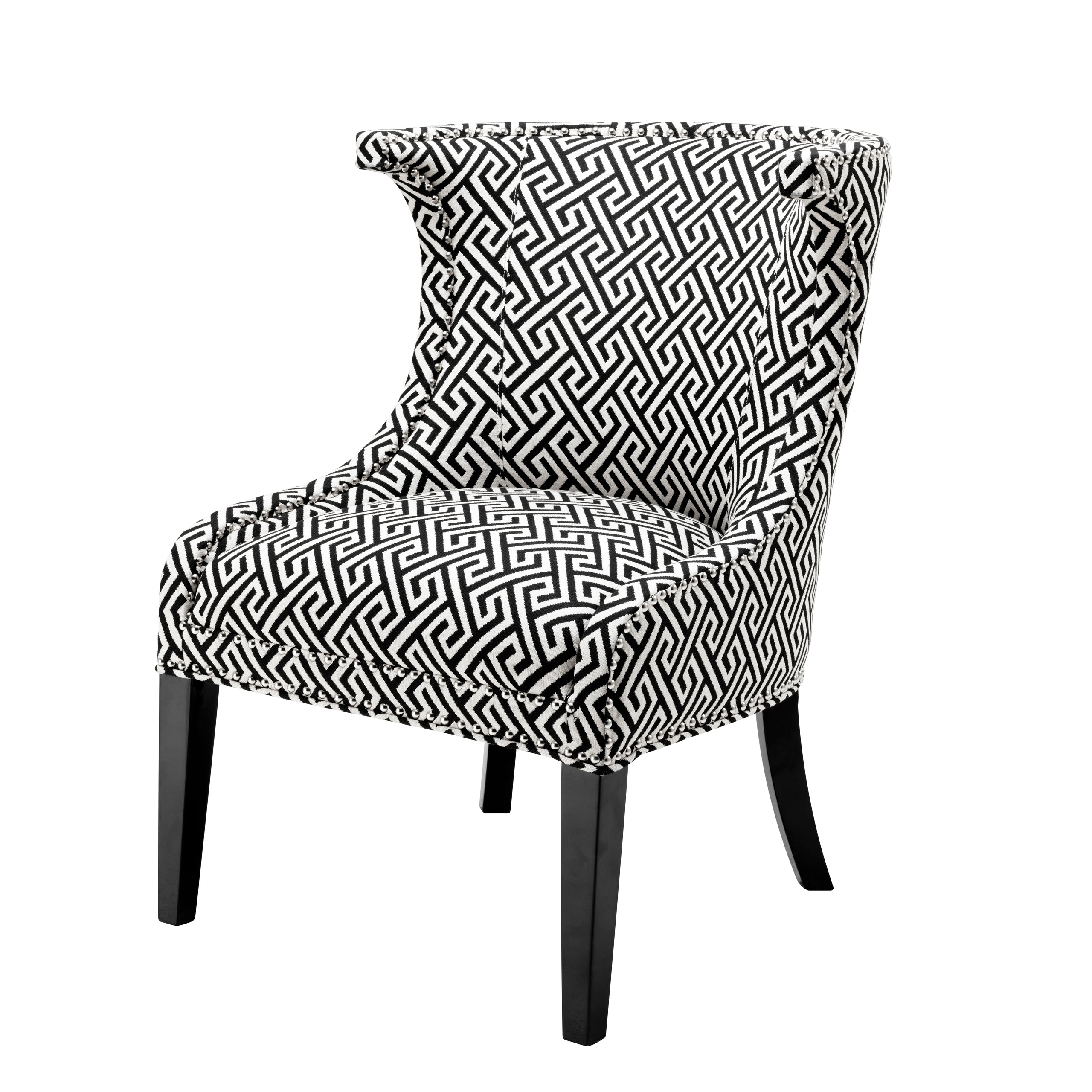Product photograph of Eichholtz Elson Occasional Chair In Dudley Black from Olivia's