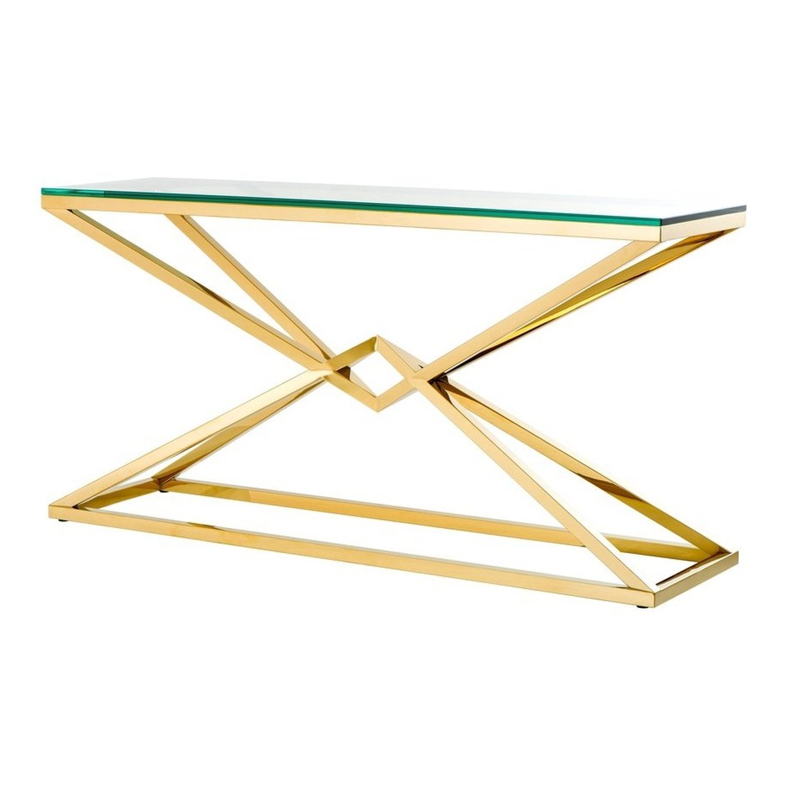 Product photograph of Eichholtz Connor Console Table Gold Finish from Olivia's