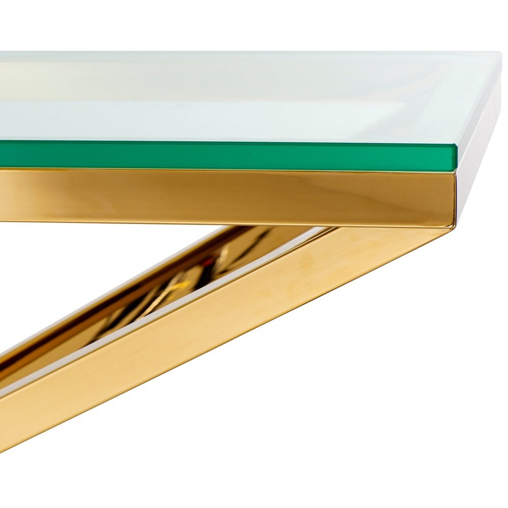 Product photograph of Eichholtz Connor Console Table Gold Finish from Olivia's.