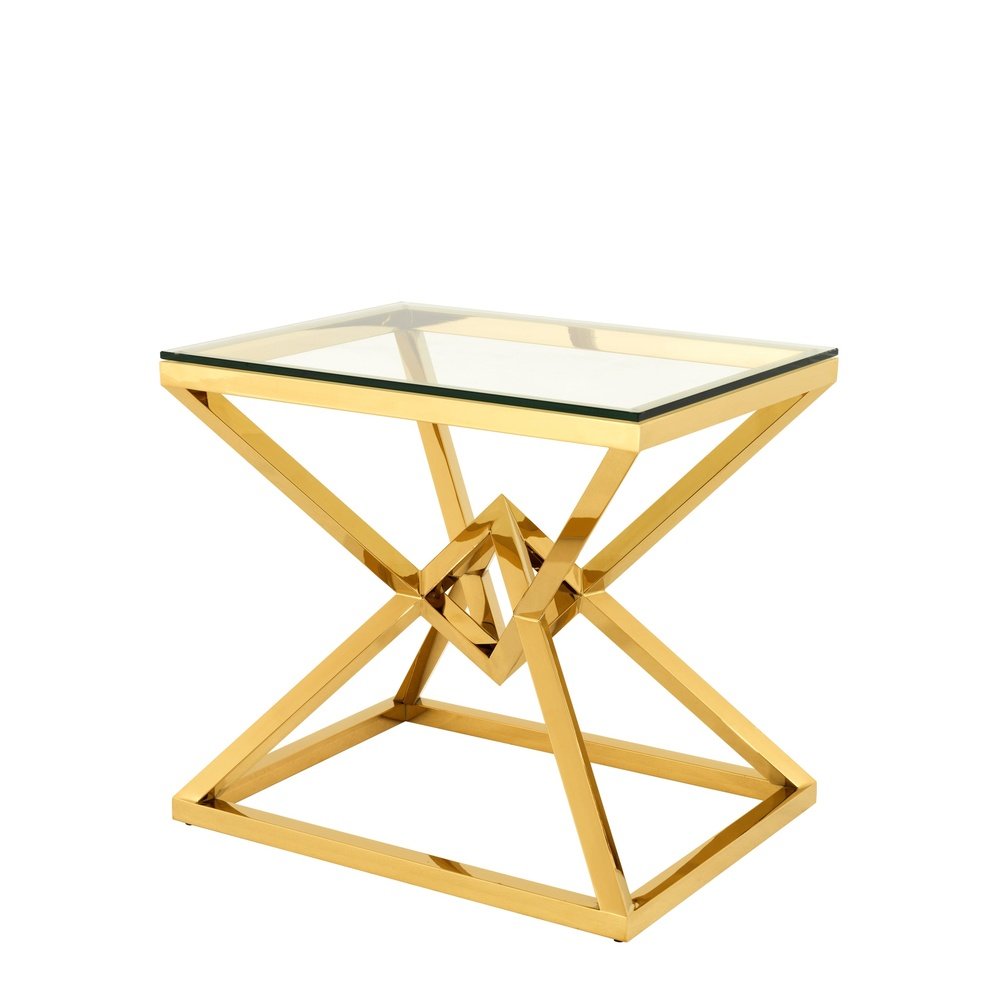 Product photograph of Eichholtz Connor Side Table Gold Finish from Olivia's