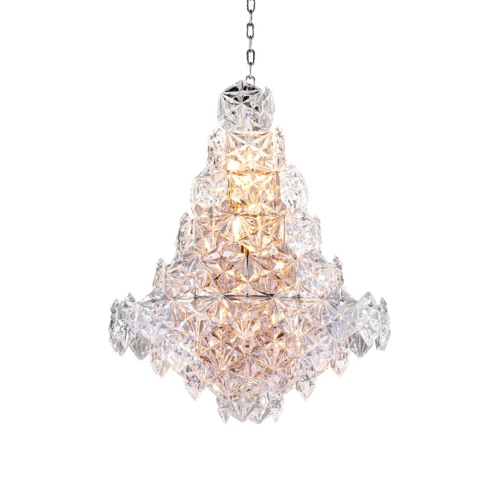 Product photograph of Eichholtz Hermitage Chandelier S Nickel Finish from Olivia's