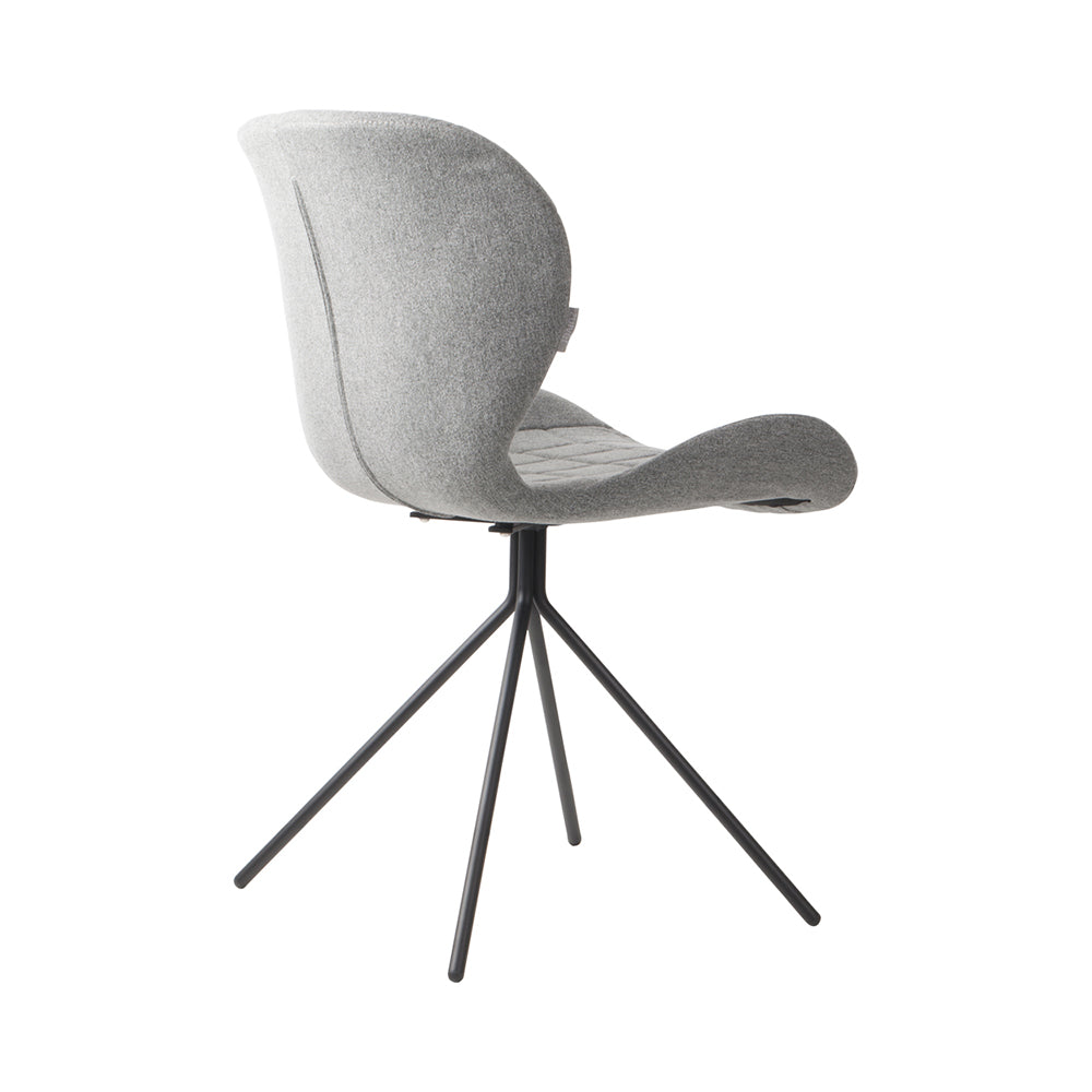 Product photograph of Zuiver Set Of 2 Omg Dining Chairs Grey from Olivia's.