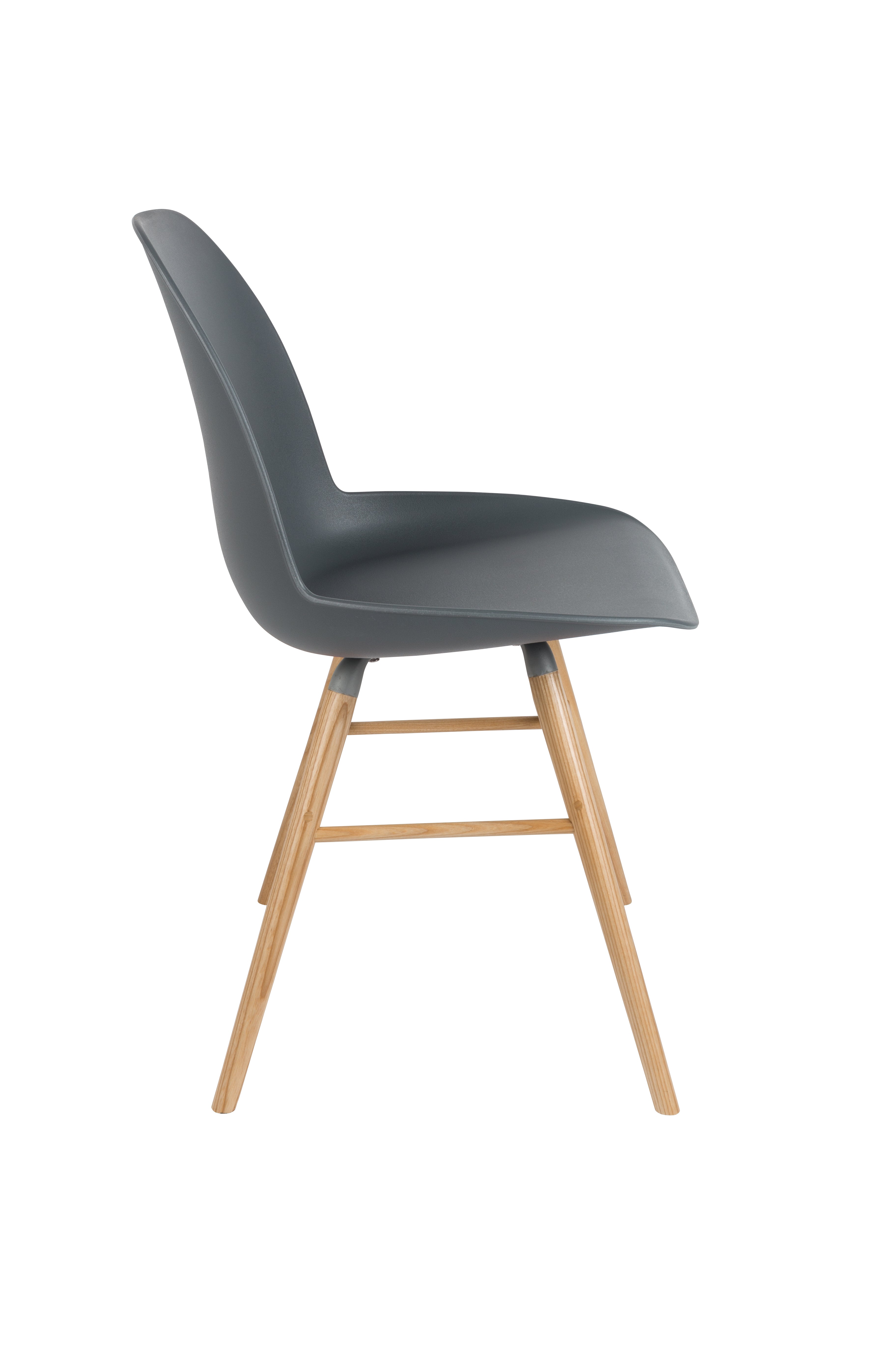 Product photograph of Zuiver Set Of 2 Albert Kuip Dining Chairs Dark Grey from Olivia's.
