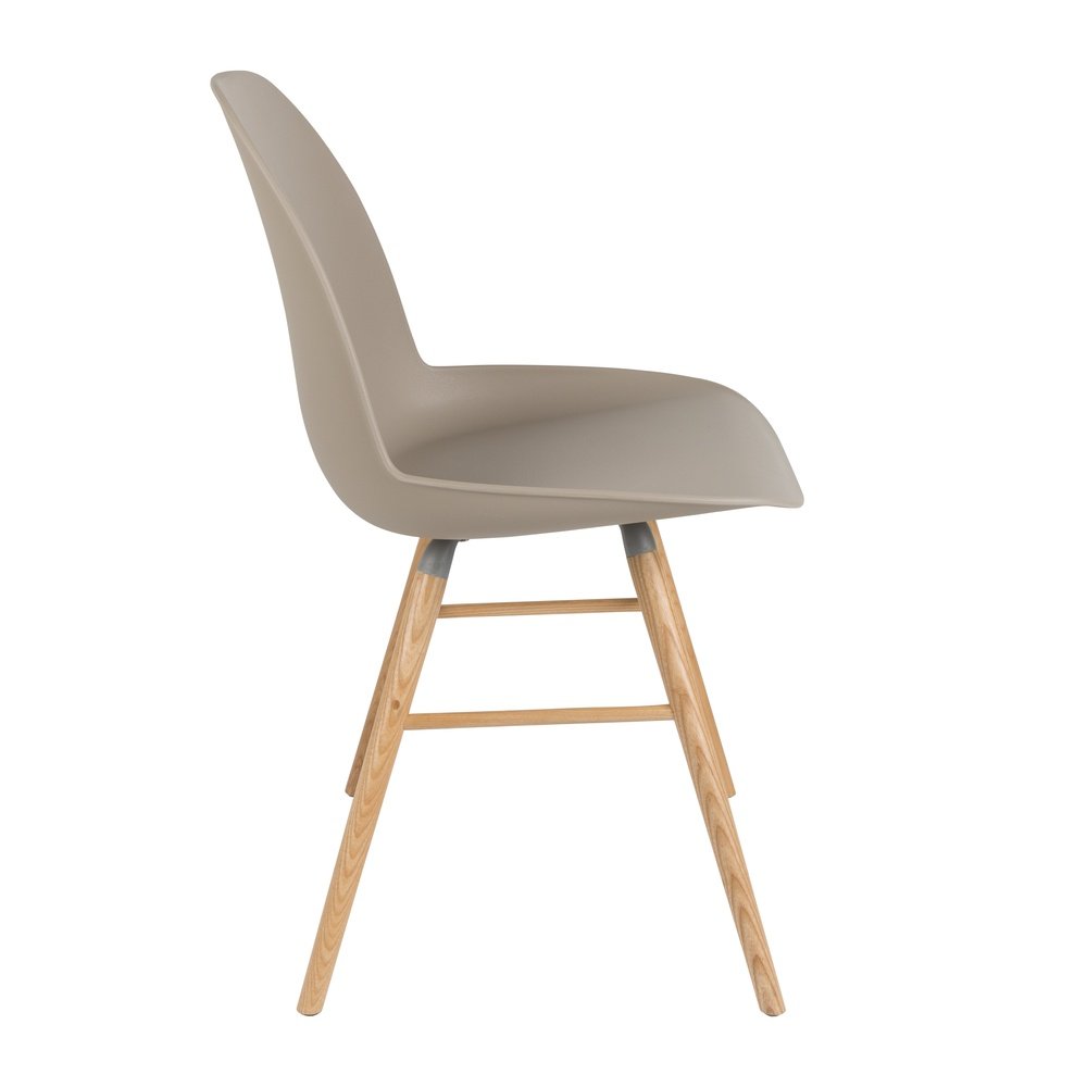 Product photograph of Zuiver Set Of 2 Albert Kuip Dining Chairs Taupe from Olivia's.