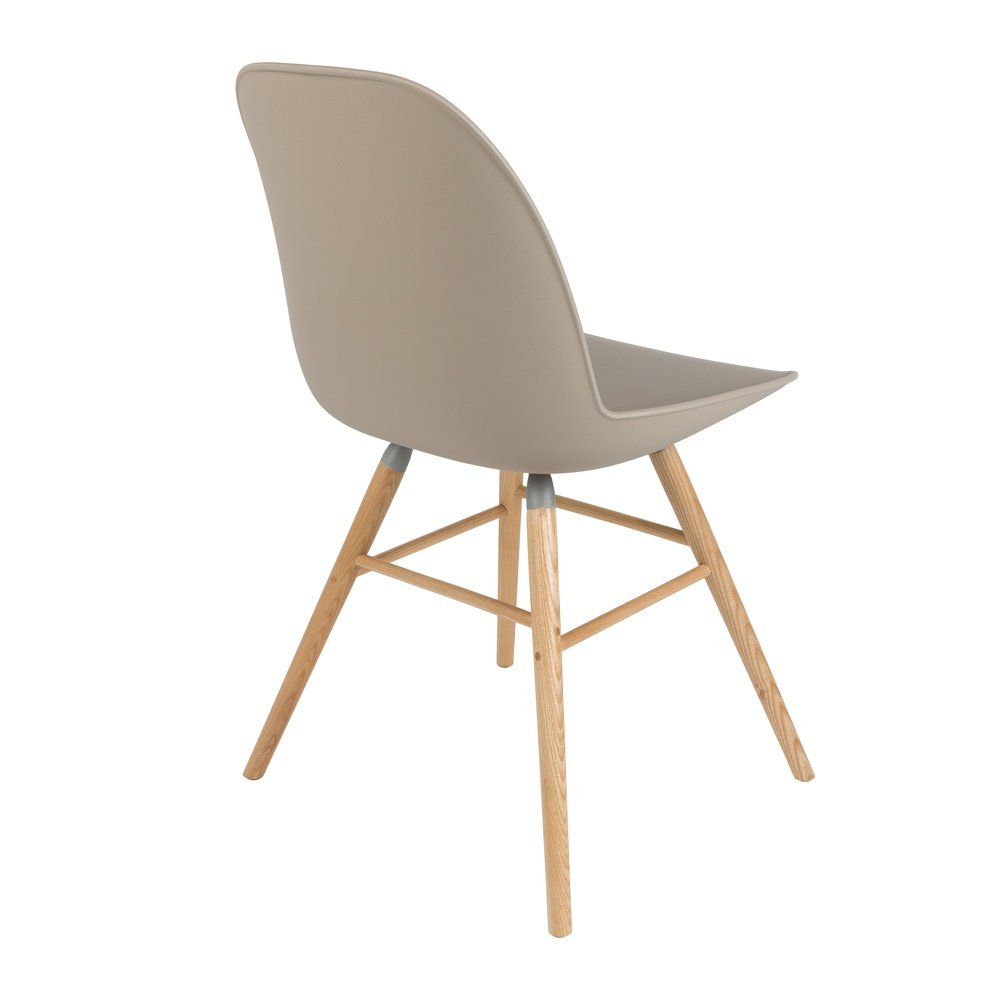 Product photograph of Zuiver Set Of 2 Albert Kuip Dining Chairs Taupe from Olivia's.