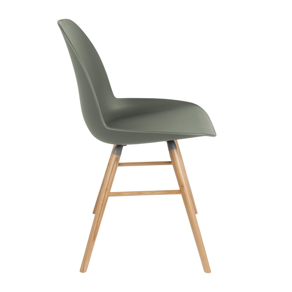 Product photograph of Zuiver Set Of 2 Albert Kuip Dining Chairs Green from Olivia's.