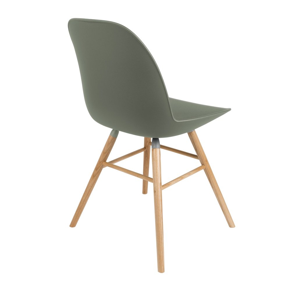 Product photograph of Zuiver Set Of 2 Albert Kuip Dining Chairs Green from Olivia's.
