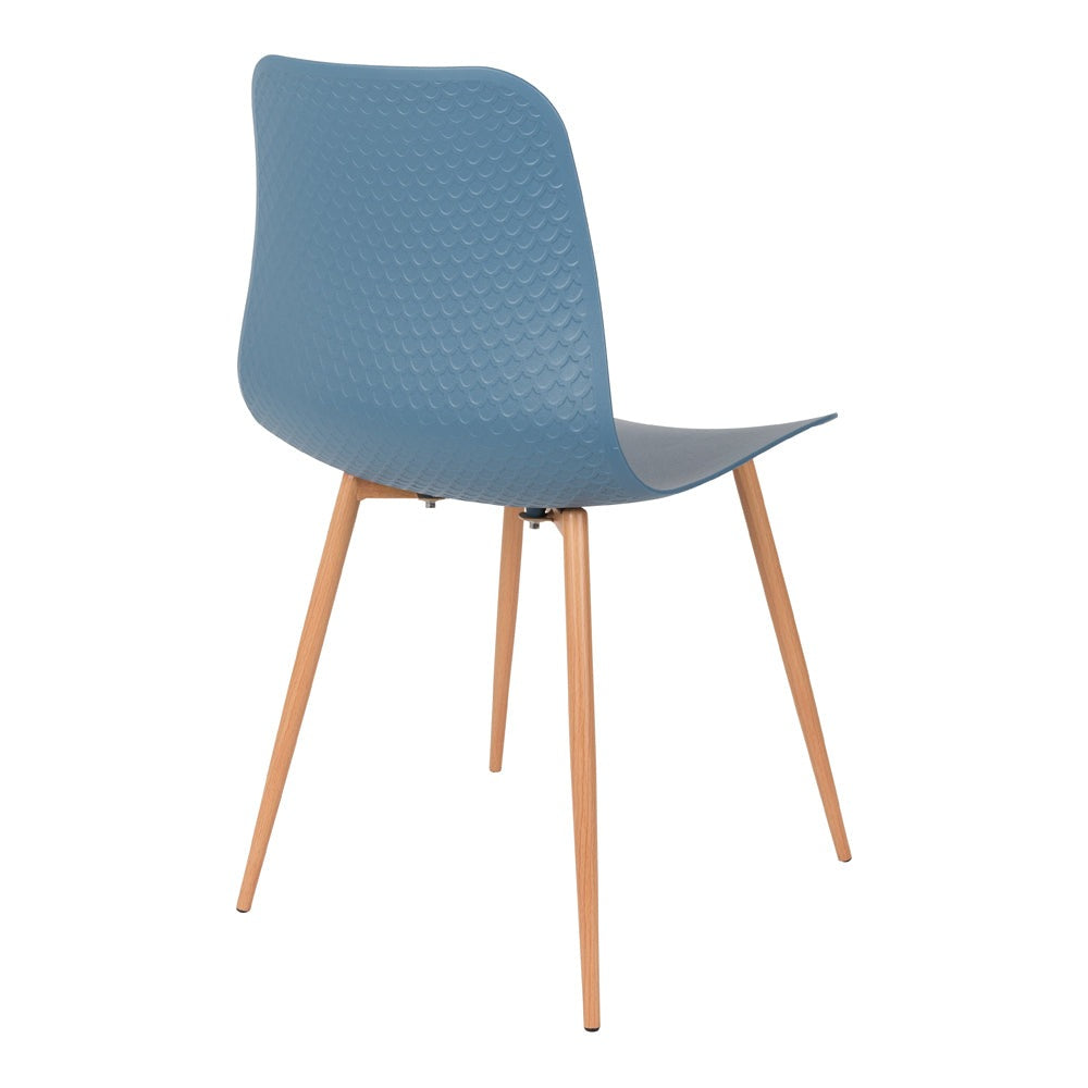 Product photograph of Olivia S Nordic Living Collection - Set Of 2 Liv Dining Chairs In Blue from Olivia's.