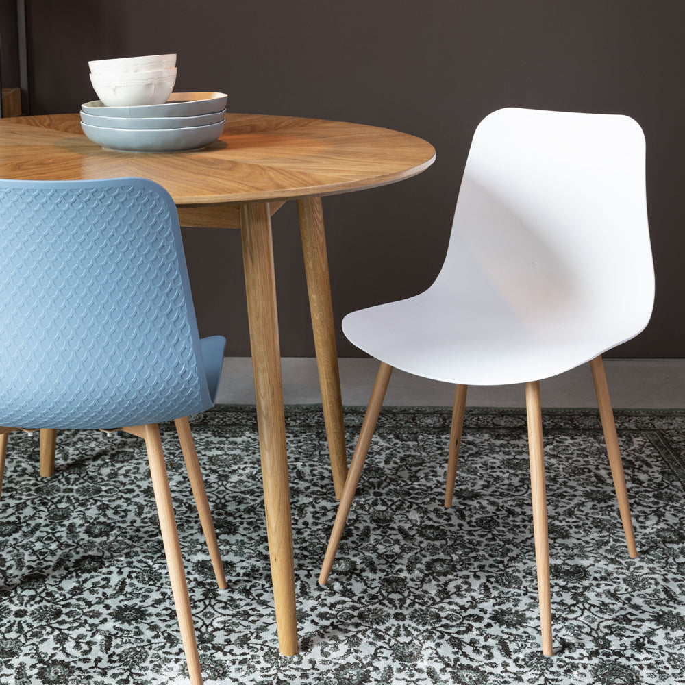 Product photograph of Olivia S Nordic Living Collection - Set Of 2 Liv Dining Chairs In Blue from Olivia's.